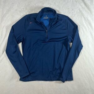 Rhone Small Performance Pullover Navy Quarter Zip 1/4 Zip Sweater Stretch Cotton